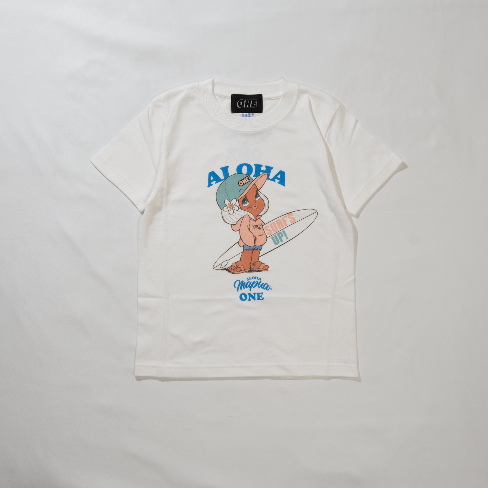 【KIDS】ONE×ALOHAMAPUA SURF Tシャツ