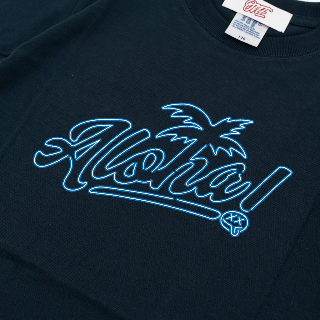 【KIDS】ALOHAネオンTシャツ